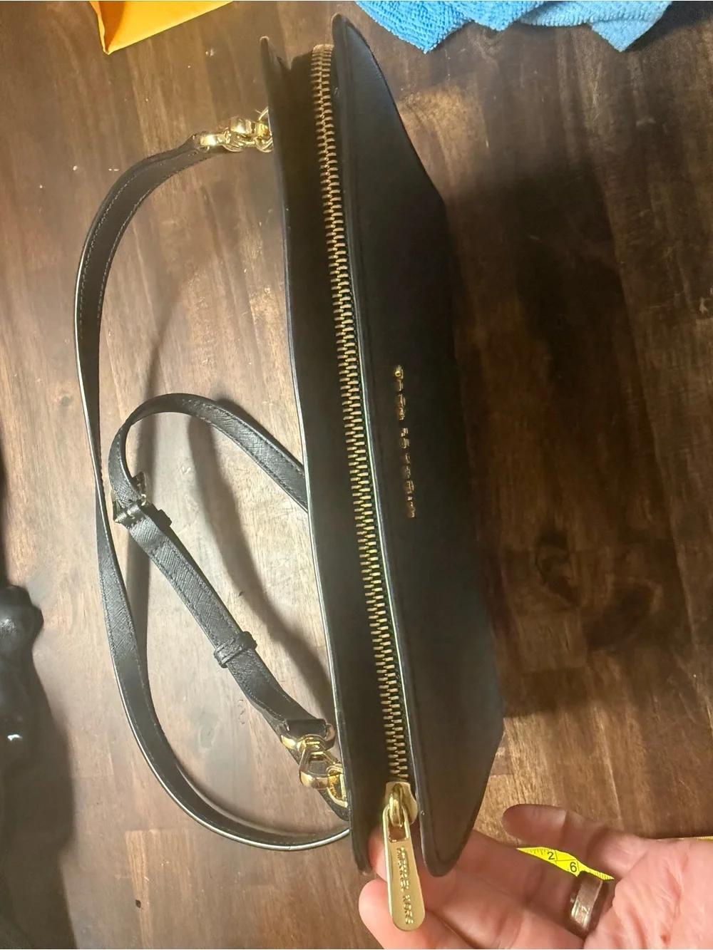 Michael Kors Black Saffiano Leather Crossbody Bag